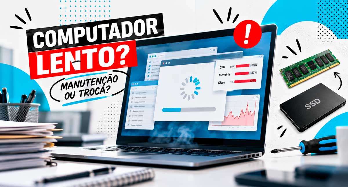 Computadores lentos na empresa: quando fazer manutenção e quando substituir?